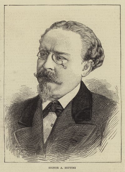 Signor A Bettini by William Biscombe Gardner